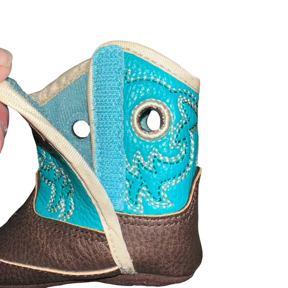 Ariat Infant Lil' Stompers Boston Western Infant Baby Boots Size 00 - Picture 6 of 12